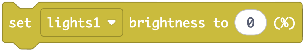 LED Strip set light brightness to